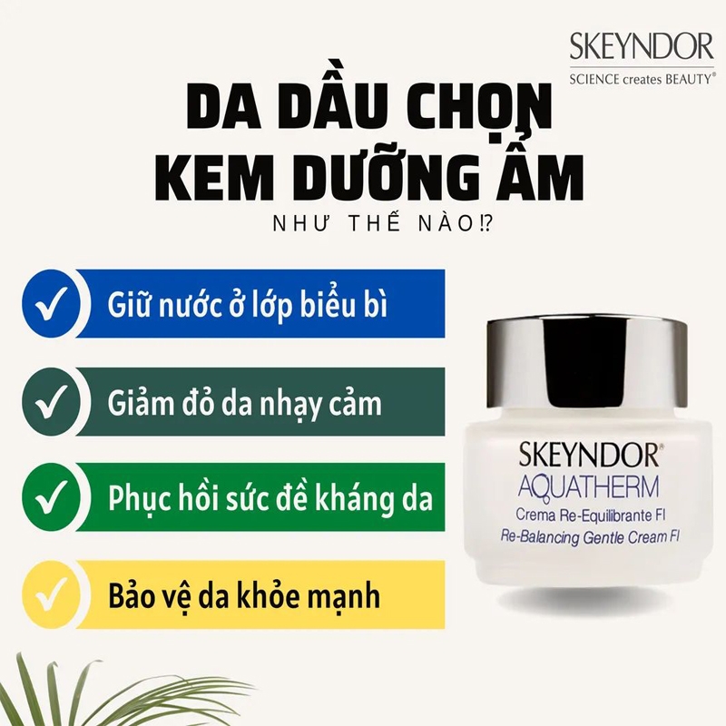  Skeyndor Aquatherm Re-Balancing Cream FI _ Kem cân bằng nội tiết tố và phục hồi cho da nhạy cảm thiên dầu